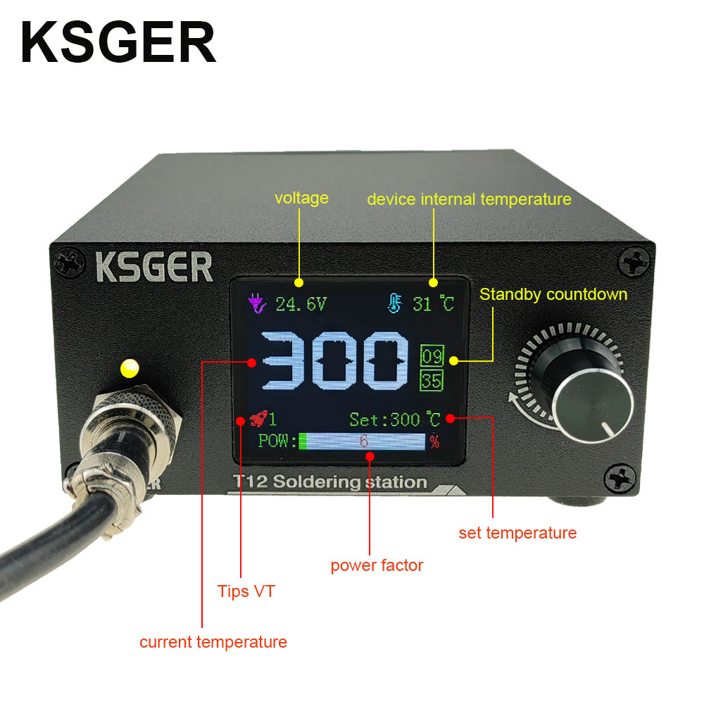KSGER T12 Stacja lutownicza Ko – Industrial Laser Soldering Iron recenzja i cena