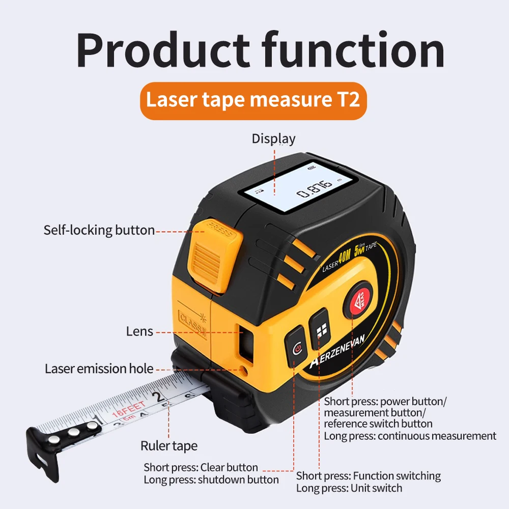 Laserowa miarka dalmierz 80m,  – Industrial Laser Sensor recenzja i cena