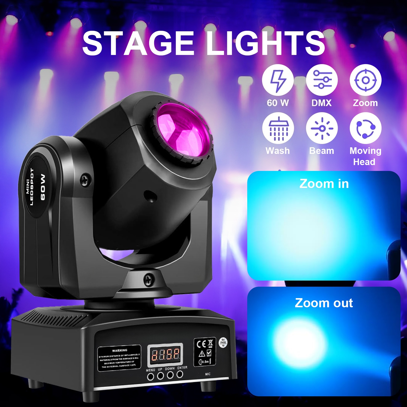 2 szt. 60W Mini Led Dmx Gobo r – Laser Power Supply 60W recenzja i cena